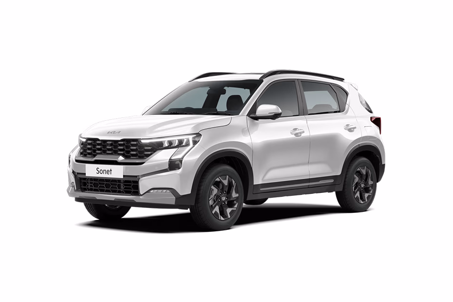 Kia Sonet in Glacier White Pearl